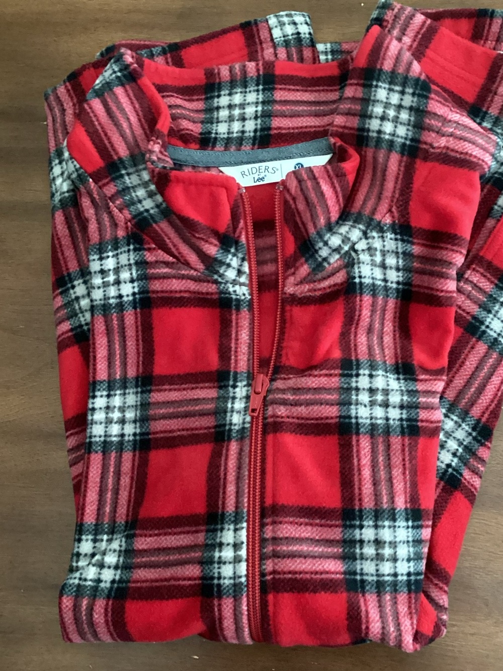 Riders by Lee Red Plaid Men’s Sleeveless Jacket Vest Size XL